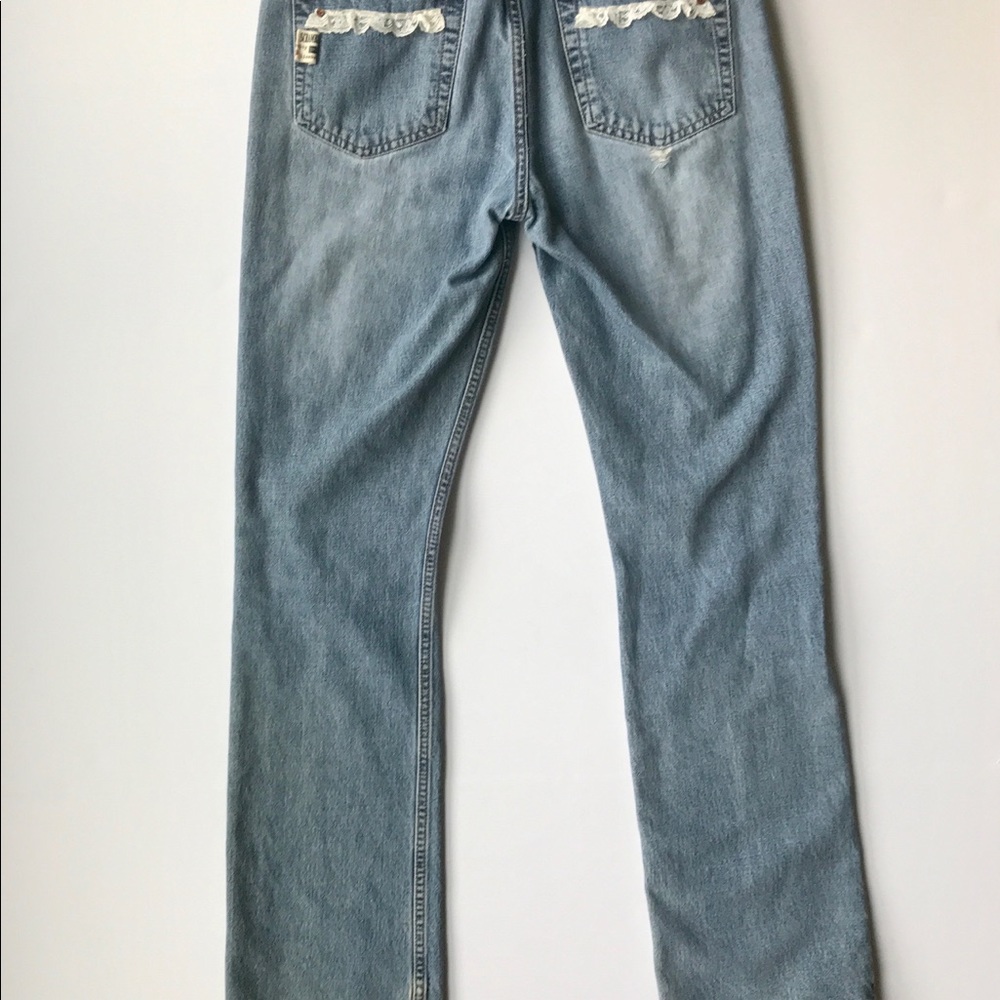 VTG Calvin Klein Low Rise Bootcut w/ lace-7 - Picture 5 of 8